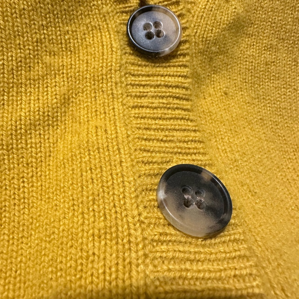 Theory Mustard Yellow Women's Cardigan - Picture 7 of 15